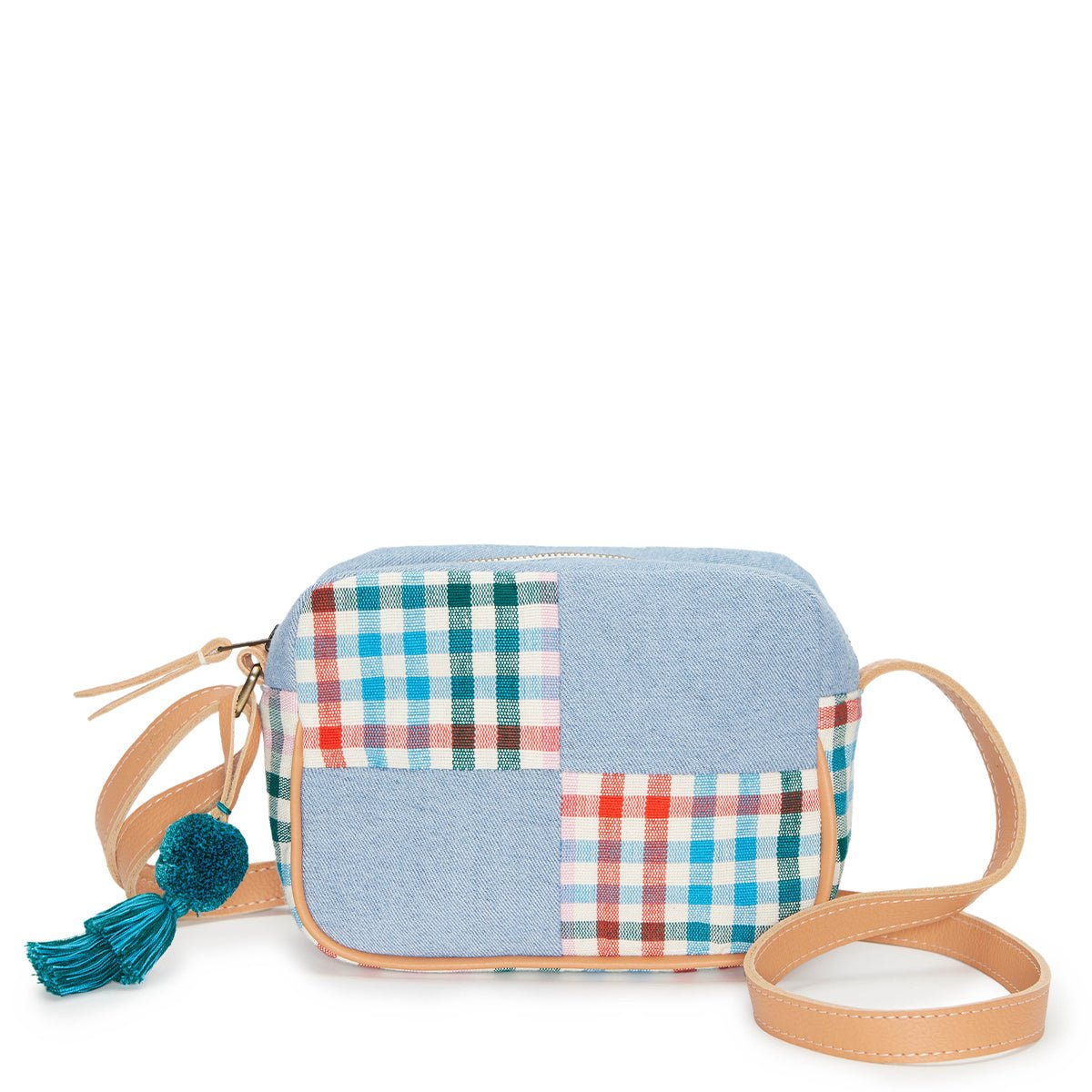UPSS2310JuanaSorbetGinghamFront.jpg Juana Crossbody - Image 1
